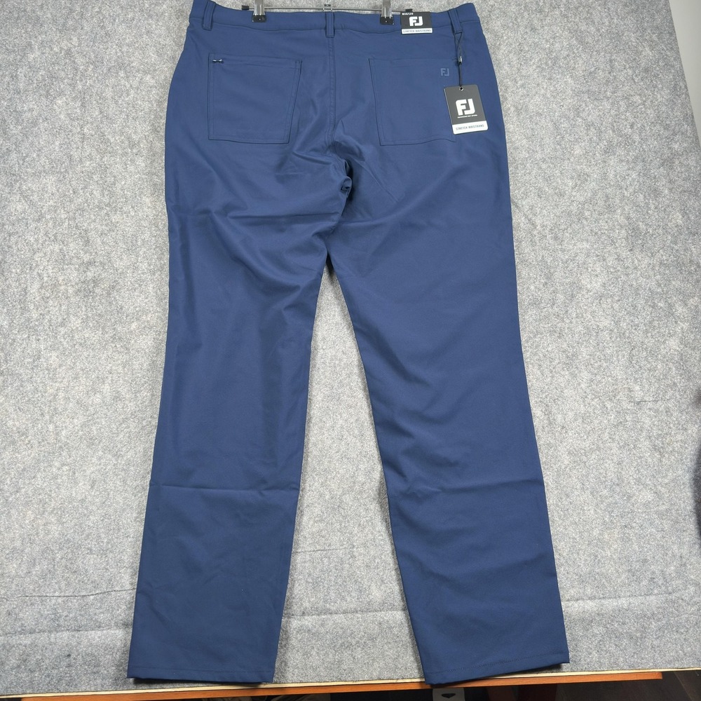 FootJoy Pants Mens 38x30 Blue Moxie 5 Pocket Performance Golf Khakis Stretch - Picture 8 of 15
